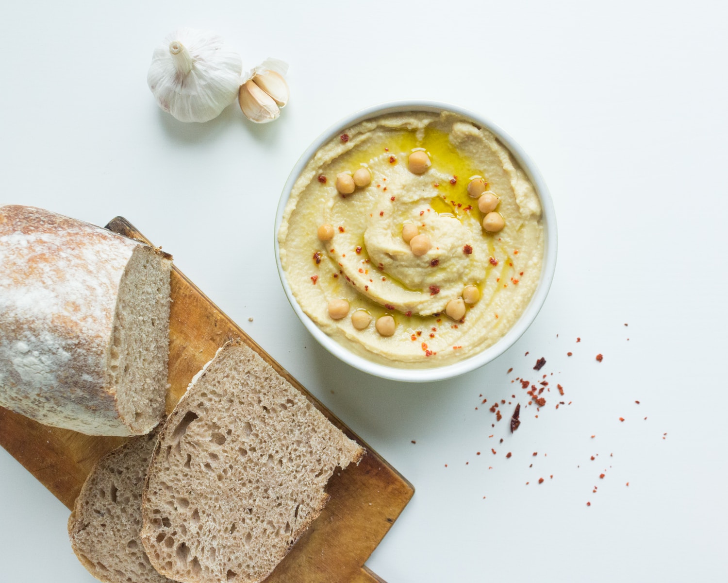 Hummus glutenfreis Kichererbsenpüree