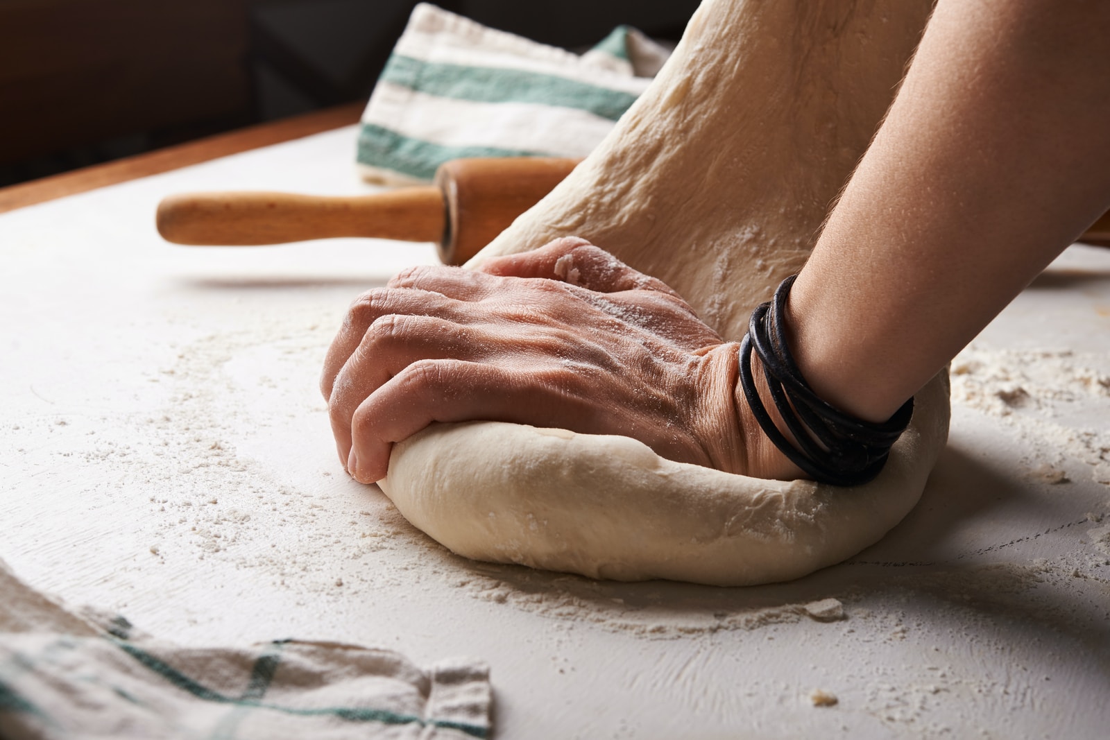Pizzateig mit Vollkorn