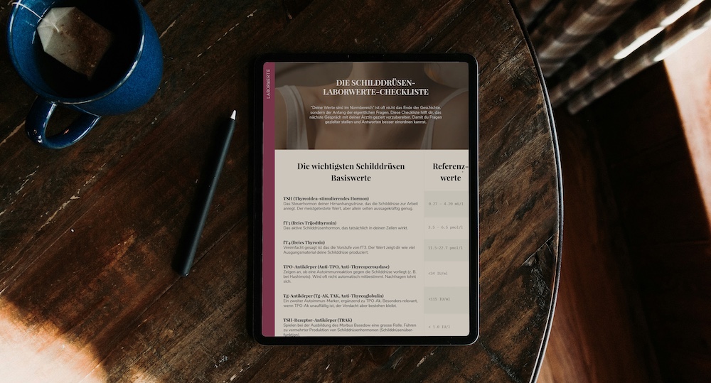 Freebie Vorschaubild Schilddrüsen Laborwerte
